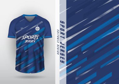 Jersey tasarımı, forma, futbol, futsal, koşu, badminton, tenis, egzersiz, mavi köşegen desen.