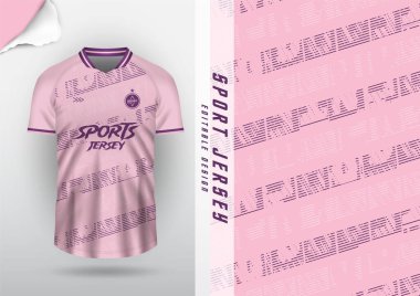 Jersey tasarımı, forma, futbol, futbol, futsal, koşu, badminton, tenis, egzersiz, rugby, desen, pembe, mor