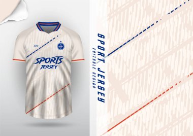 Jersey tasarımı, forma, futbol, futbol, futsal, koşu, badminton, tenis, egzersiz, rugby, doku deseni, dört krem