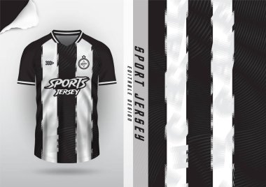 Jersey tasarımı, forma futbolu, futbol futsal, koşu badminton, tenis, egzersiz, rugby, çizgiler, beyaz, siyah