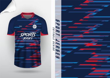 Jersey tasarımı, forma, futbol, futbol, futsal, koşu, badminton, tenis, egzersiz, rugby, çizgili kırmızı