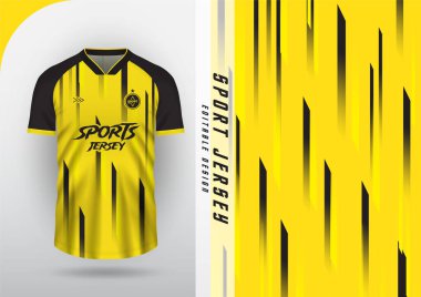 Jersey tasarımı, Jersey, Football, Futsal, Running, Badminton, Tennis, egzersiz, Gradient Square Destern Yellow Black