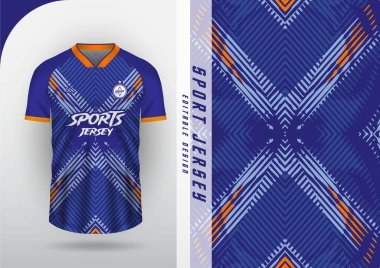 Jersey tasarımı, Jersey, Football, Futsal, Zigzag deseni, Blue