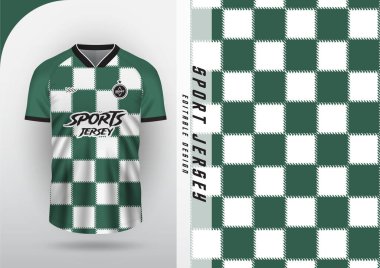 Jersey tasarımı, Jersey, Futbol, Futbol, Futsal, Yeşil ve beyaz dama tahtası deseni