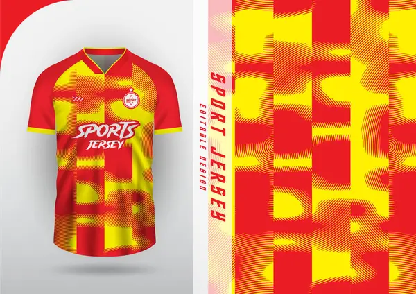 Jersey tasarımı, Jersey, Football, Futsal, Futsal, Yarıton deseni kırmızı sarı