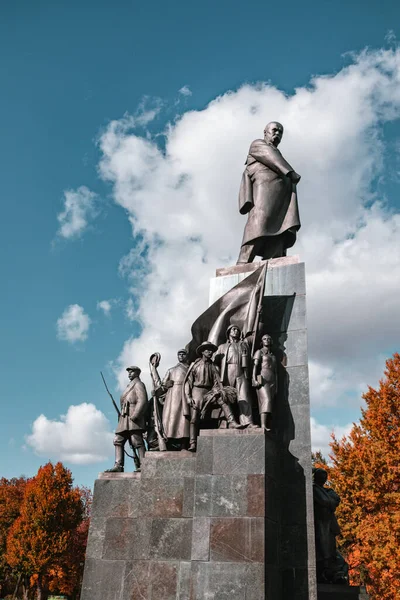 Taras Shevchenko Μνημείο Στην Ουκρανία Χάρκοβο Πάρκο Κέντρο Της Πόλης — Φωτογραφία Αρχείου