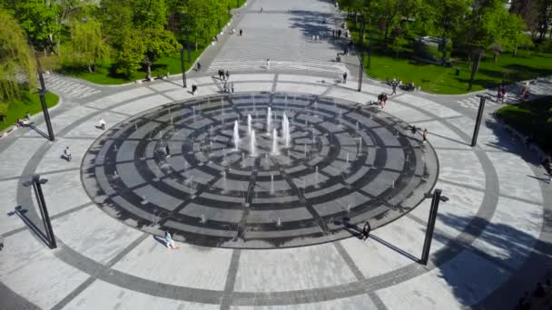 Kharkiv Ukraina Maj 2021 Spring City Antenn Timelapse View Freedom — Stockvideo