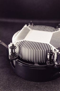 Masaüstü PC CPU soğutma sistemi radyatörü, bilgisayar donanım bileşenleri ayrıntıları