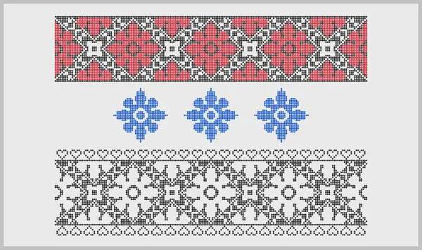 Güney Ukrayna 'dan gelen çiçek desenli etnik süsler, Slav gelenekleri ve ulusal miras.