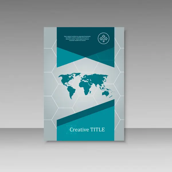 Šablona Návrhu Vektorové Brožury Výroční Zpráva Návrhu Obalu Vektorová Grafika