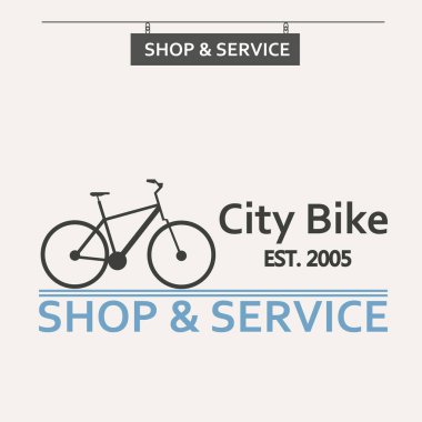 Basit düz vektör görüntüleri Bisiklet arka planda.