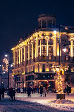 Christmas time in Warsaw, Poland