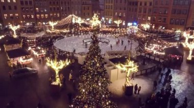 Christmas time in Warsaw, Poland
