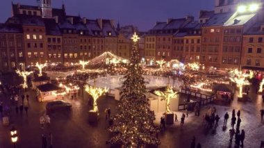 Christmas time in Warsaw, Poland