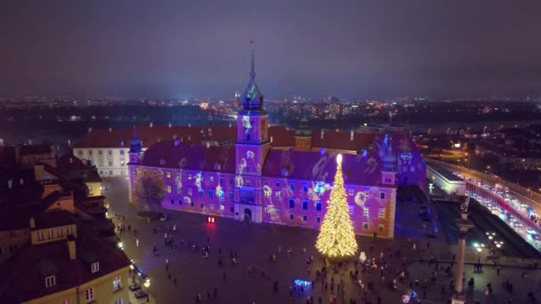 Christmas Time Warsaw Poland — Wideo stockowe