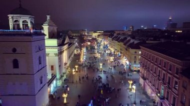 Christmas time in Warsaw, Poland