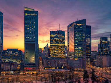 Varşova güzel gün batımı