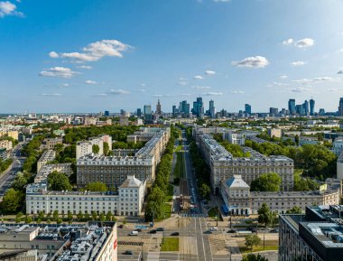 Varşova 'da güneşli bir gün