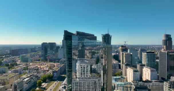 ワルシャワの空中風景 — ストック動画
