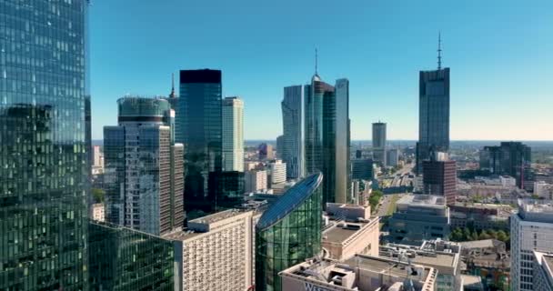 ワルシャワの空中風景 — ストック動画