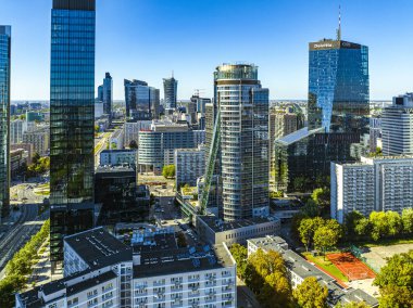 Varşova 'nın hava görüntüsü