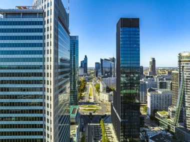 Varşova 'nın hava görüntüsü