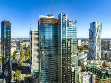 Varşova 'nın hava görüntüsü