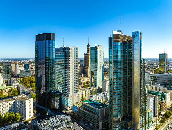 Aerial view of Warsaw