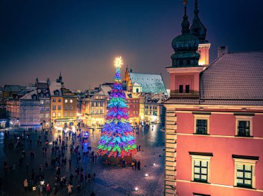 Varşova Eski Kasabasında Noel