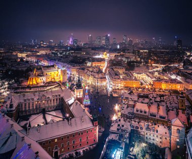 Varşova Eski Kasabasında Noel