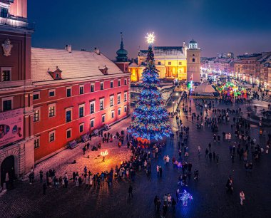 Varşova Eski Kasabasında Noel