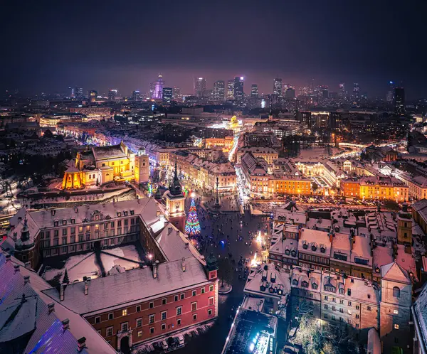 Noël Varsovie Vieille Ville — Photo