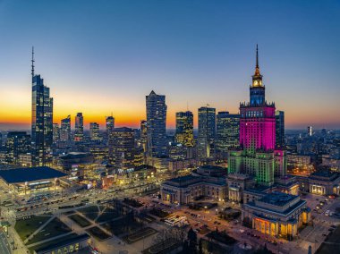 Varşova, Polonya havadan görünümü