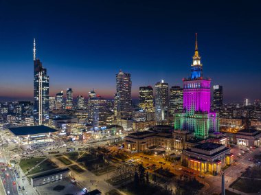 Varşova, Polonya havadan görünümü