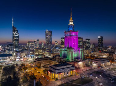 Varşova, Polonya havadan görünümü