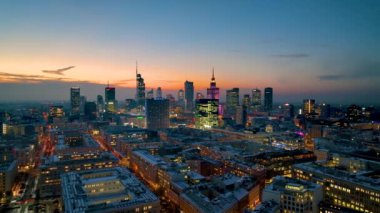 Varşova, Polonya havadan görünümü