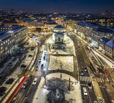 Kışın, Varşova, Polonya