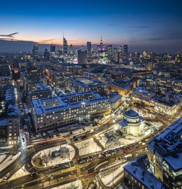 Kışın, Varşova, Polonya