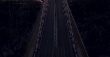 Varşova, Polonya 'nın kışın çekilmiş hava görüntüleri