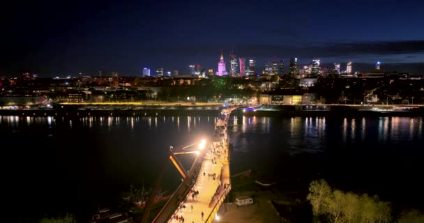 바르샤바 폴란드의 파노라마 — 비디오