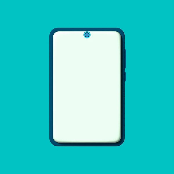 Smartphone Empty Screen Mockup Mobile Concept Showcase Display Minimal Scene — Stock Photo, Image