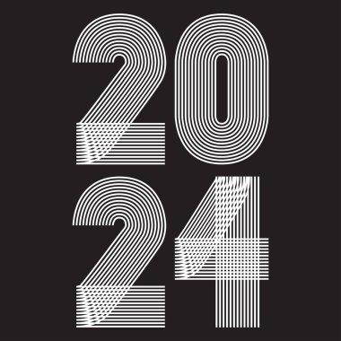 Modern yıllık rapor arkaplan vektör çizimi. Asgari soyut grafik tasarımı. Poster tebrik kartı kutlaması için modası geçmiş 2024 Hikaye sonrası sosyal medya broşür partisi