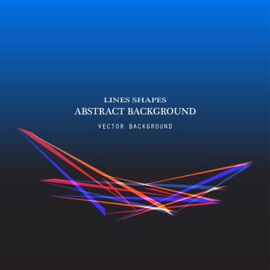 Koyu mavi arkaplan vektör illüstrasyonunda modern neon çizgiler. Metin resmi afiş afiş olayı sonrası sosyal medya broşür partisi için en az modayı gösteren grafik tasarımı