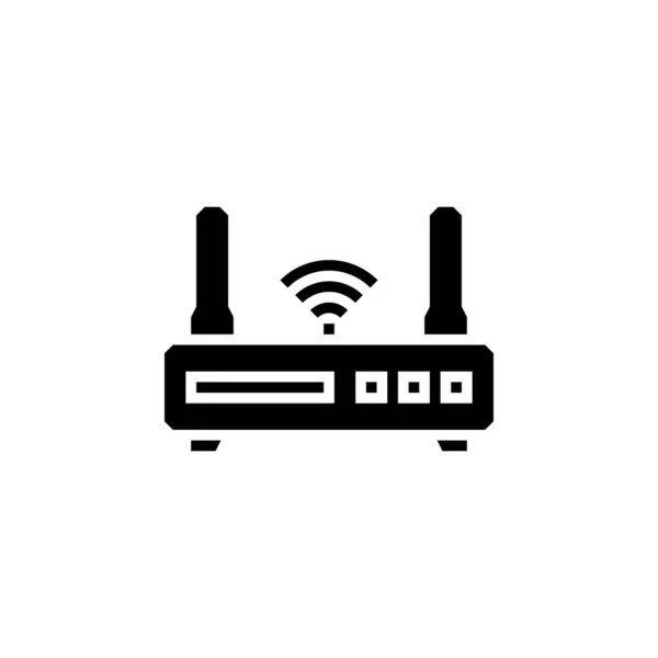 stock vector wifi router vector icon. computer component icon solid style. perfect use for logo, presentation, website, and more. simple modern icon design solid style