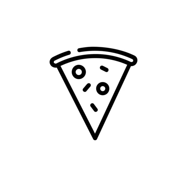 stock vector pizza slice vector icon. perfect use for logo, presentation, application, website, and more. icon design line style