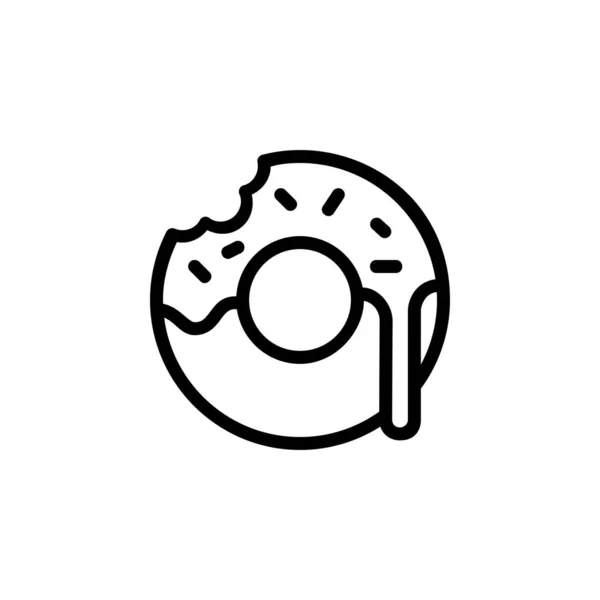 Пончики Векторна Іконка Ідеальне Використання Логотипу Презентації Програми Веб Сайту — стоковий вектор