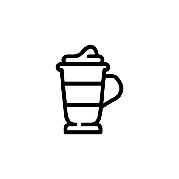 Ícone Vetor Latte Uso Perfeito Para Logotipo Apresentação Aplicação Site — Vetor de Stock