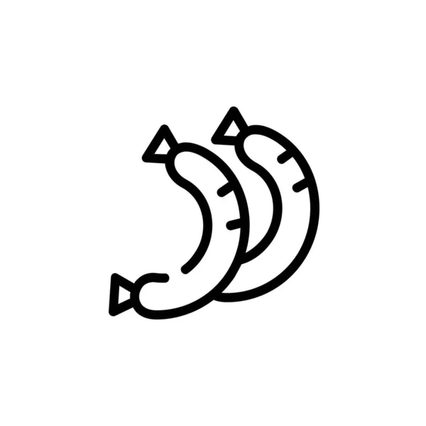 Ikona Wektora Kiełbasy Idealne Zastosowanie Logo Prezentacji Aplikacji Strony Internetowej — Wektor stockowy