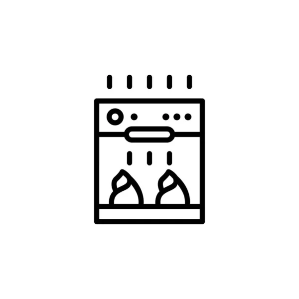 Een Ovenvectoricoon Bakkerij Icoon Overzicht Stijl Perfect Gebruik Voor Logo — Stockvector