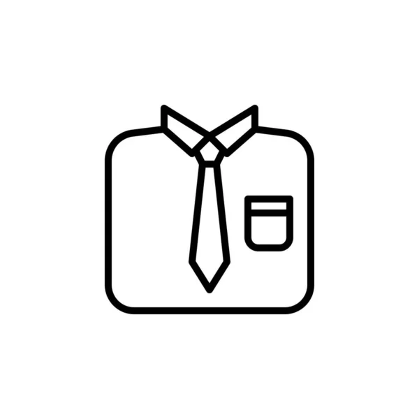 Icône Vecteur Cravate Bureau Icône Affaires Style Contour Utilisation Parfaite Graphismes Vectoriels